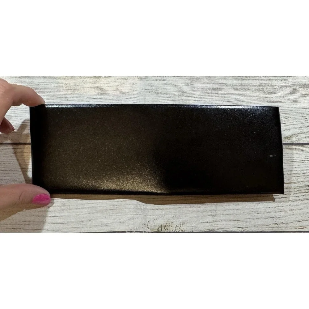 NOS Rolfs Vintage Black Leather Pass Case Billfold Wallet w/Original Box GTub10